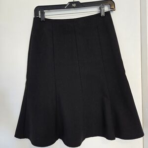 Business Casual Black A-Line Skirt